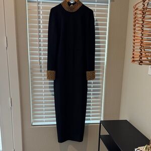 Fashion Nova Black Dress with Gold Details. Brand new size XL